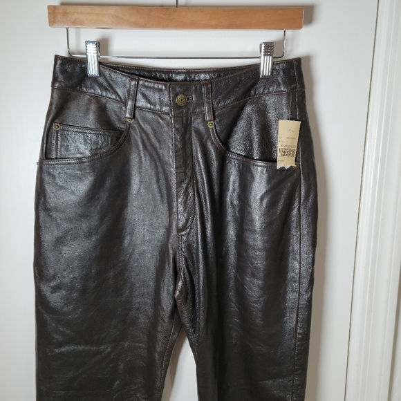 Wilsons Maxima Brown Leather Pants | Leather Pants | NWT | Size 8 / 28 - Picture 5 of 15